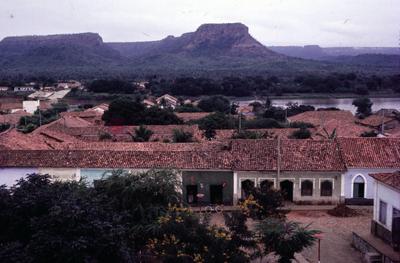 Vista da cidade e Morro de Santa Cruz