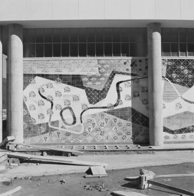 Painel de Burle Marx no Clube de Regatas Vasco da Gama, projeto de Américo Rodrigues Campelo
