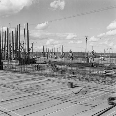 Trabalhadores na construção de Brasília