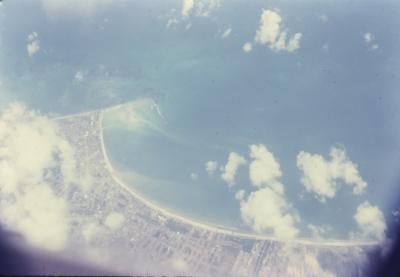 Vista aérea da costa brasileira