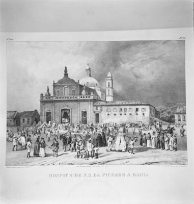 Igreja do Hospício de N. S. da Piedade da Bahia, obra de João Maurício Rugendas