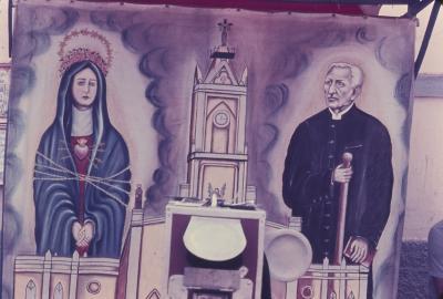 Mural para fotos de lambe-lambe