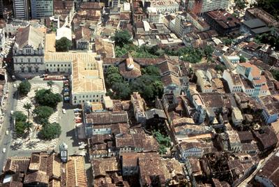 Vista aérea do terreiro de Jesus