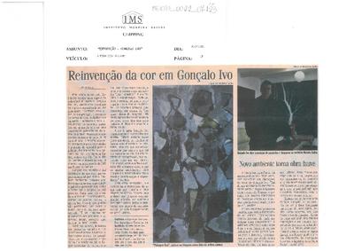 Reinvenção da cor em Gonçalo Ivo