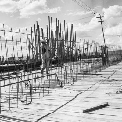 Trabalhadores na construção de Brasília