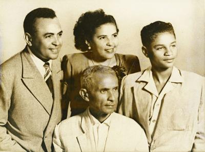 Luiz Gonzaga com o pai e irmãos