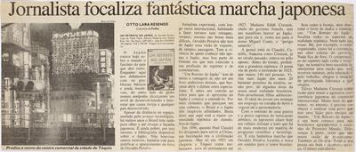 Jornalista focaliza fantástica marcha japonesa