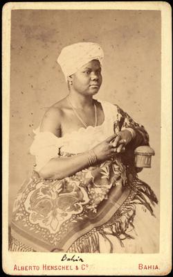 Retrato - mulher negra não identificada