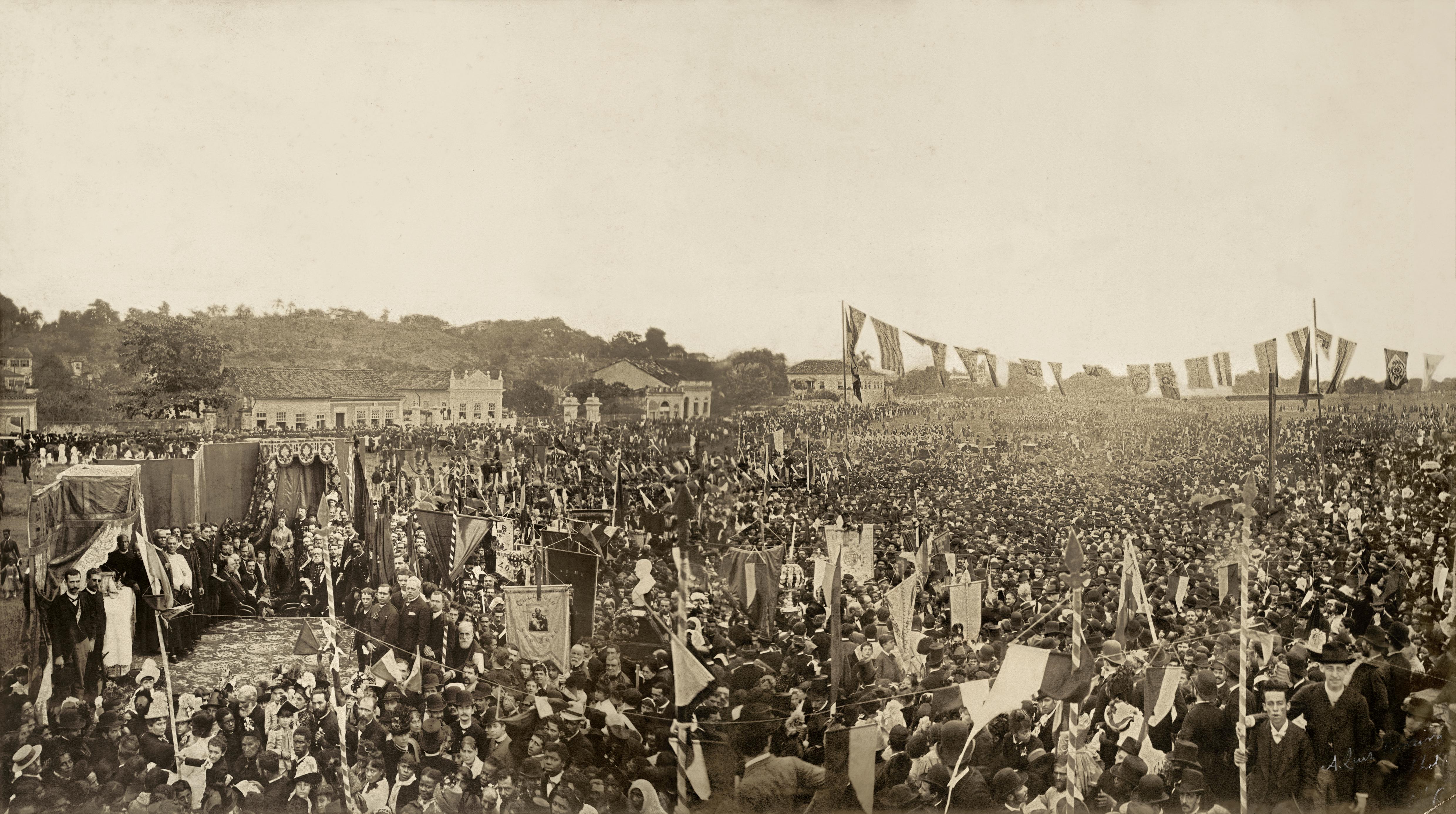 Missa campal celebrada em ação de graças pela Abolição da escravatura no Brasil