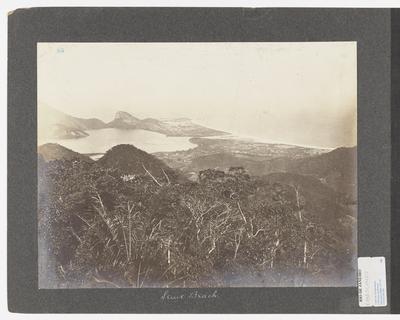 Lagoa Rodrigo de Freitas e as praias do Leblon e de Ipanema; a partir da Vista Chinesa