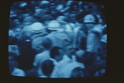 Captura de tela da televisão, Diretas Já