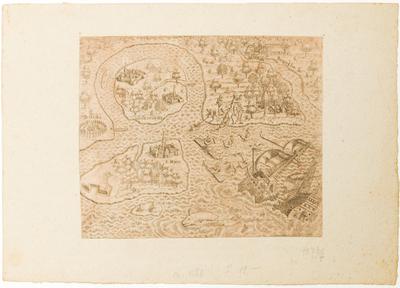 [Naufrágio de uma caravela na praia de Itanhaém, junto às ilhas de São Vicente e Santo Amaro]