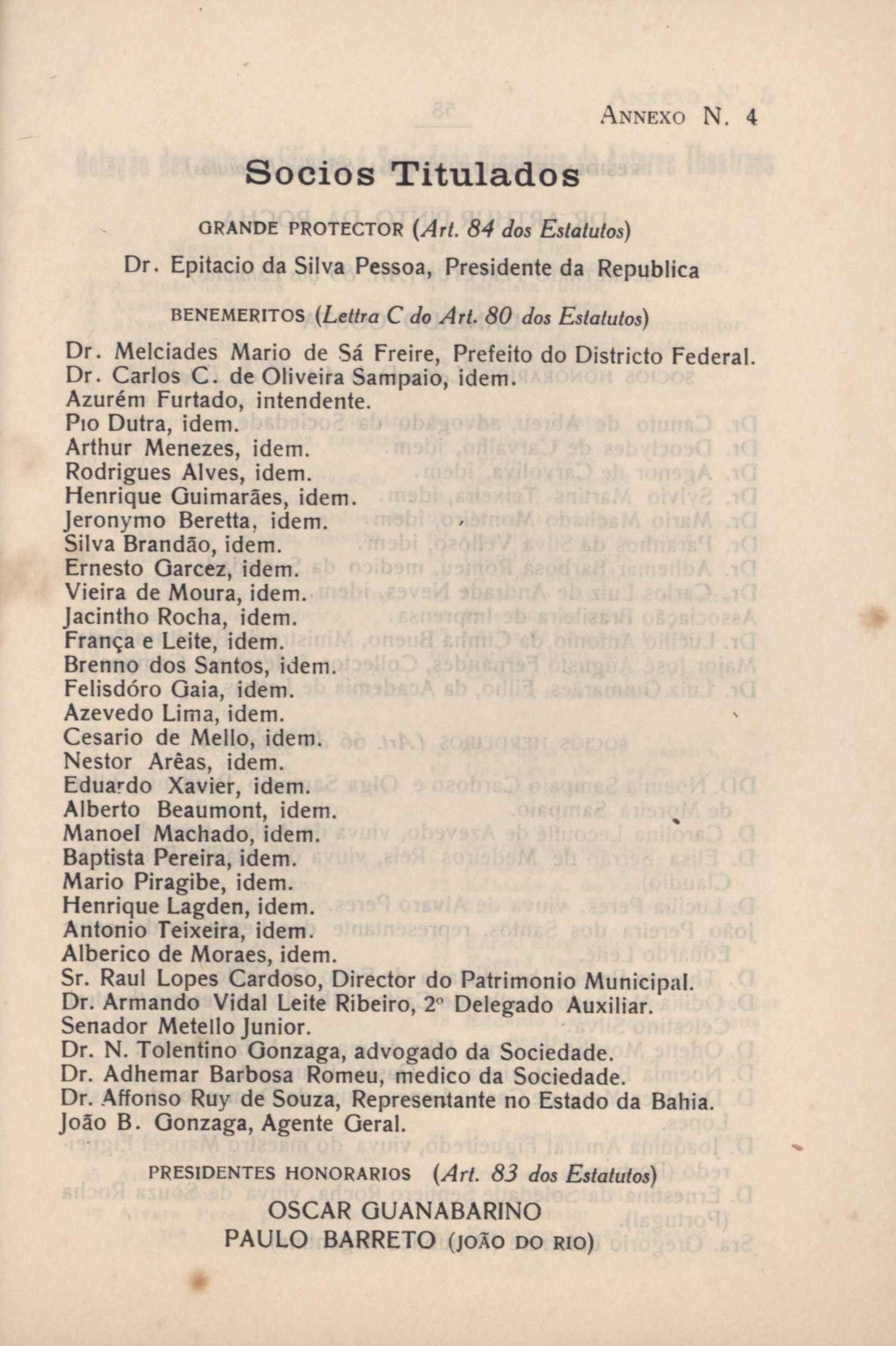 Relatório da Sociedade Brasileira de Autores Teatrais