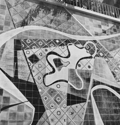 Mural de Burle Marx, na residência de Jean Marie Diestl