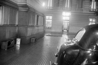 Detalhe das fachadas do Teatro Municipal e do Hotel Esplanada