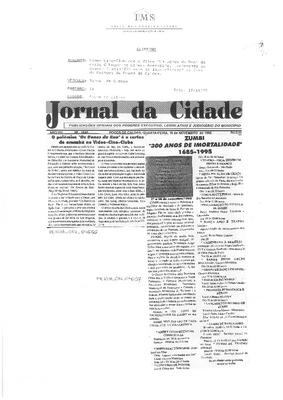 Zumbi "300 anos de Imortalidade" 1685-1995
