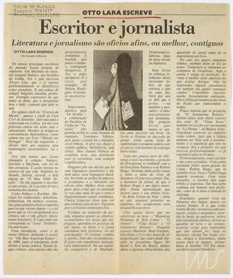 Escritor e jornalista