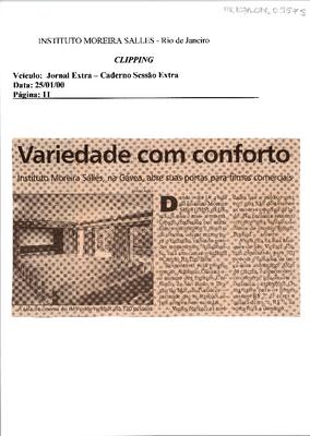 Variedade com conforto: Instituto Moreira Salles, na Gávea, abre suas ;portas para filmes comerciais