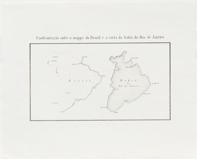 Confrontação entre o mappa do Brazil e a carta da bahia do Rio de Janeiro