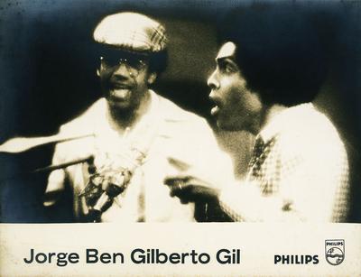Jorge Ben Jor e Gilberto Gil em estúdio