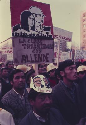 Manifestações a favor do governo de Salvador Allende