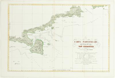 Carta Particolare delle Vicinanze dell'Isola San Sebastiao su quella Levata dai Sig.ri Givry e Gressier