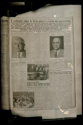 Getúlio Vargas e Café Filho (reprodução de periódico)