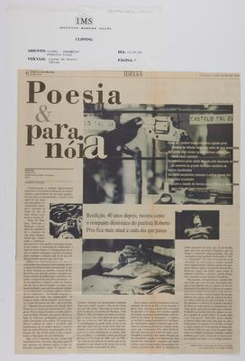 Poesia e paranóia