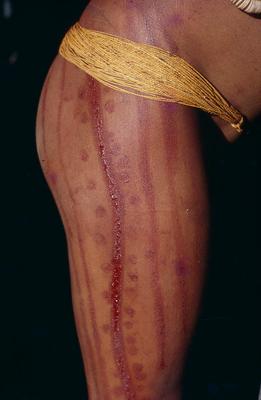 Série Xingu - Pintura corporal para a cerimônia do Yamuricumã