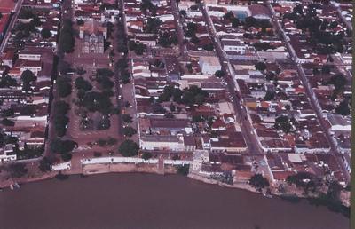 Vista aérea de cidade
