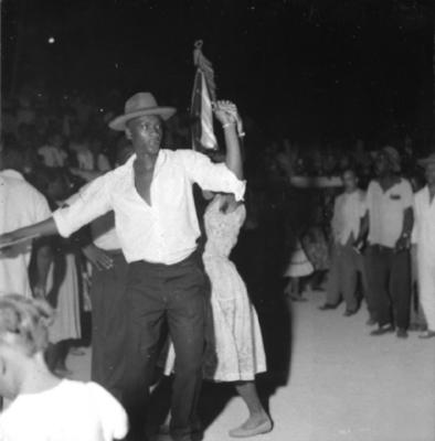O mestre-sala Deir Claudino no ensaio do Salgueiro