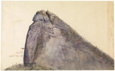 [Summit of the Corcovado, as seem through a telescope from the Rua del Cano]