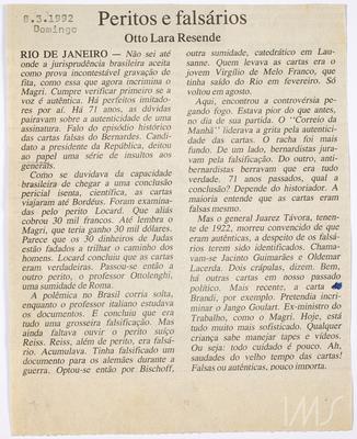 Peritos e falsários