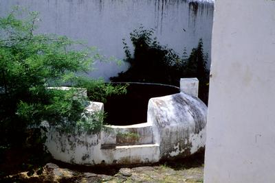Museu Histórico de Alcântara - poço do pátio interno