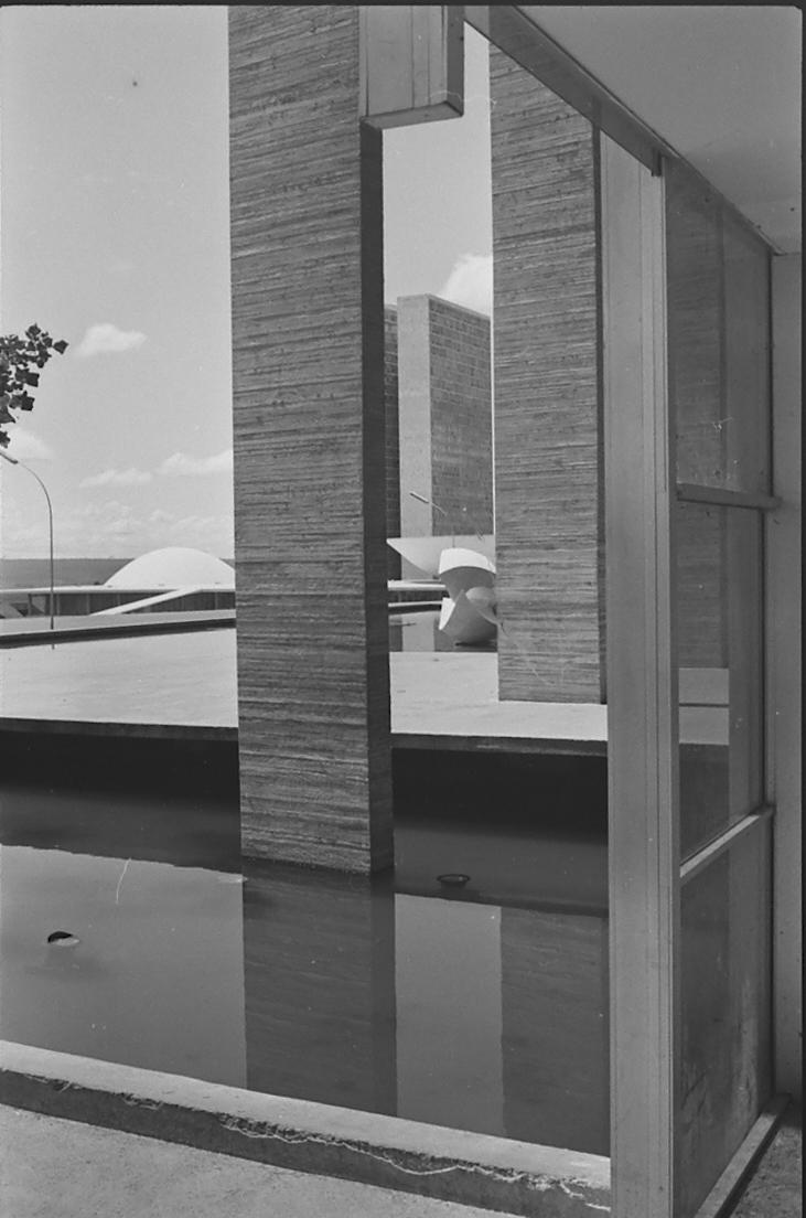 Vista do Congresso Nacional tomada do ministério das relações exteriores