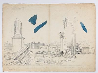 Volney meditando nas Ruínas de Palmira