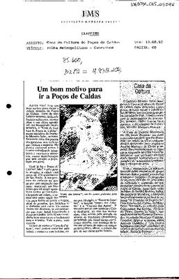 Um bom motivo para ir a Poços de Caldas