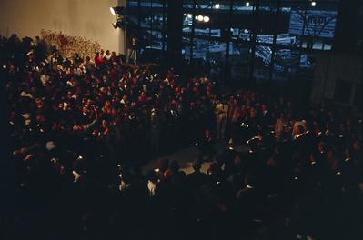 Abertura da 18ª Bienal pelo presidente José Sarney