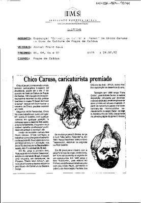 Chico Caruso, caricaturista premiado
