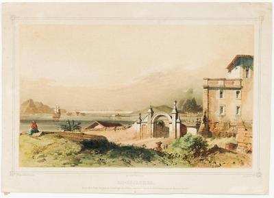 Rio-de-Janeiro. Sortie de la Rade; vue prise de la montagne du Château. - Sahida do Porto vista tomada do Morro do Castello