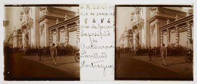 Exposição Internacional de 1922; exposição de automóveis no pavilhão português