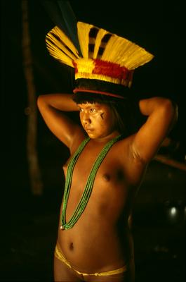 Série Xingu - Jovem preparada para a cerimônia do Yamaricumã