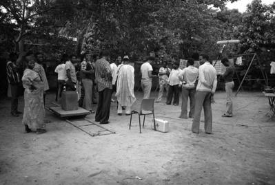 Set de filmagem de "Money Power"