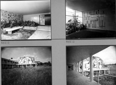 Painel de azulejos no Edifício Ceppas e na Fundação Osvaldo Cruz