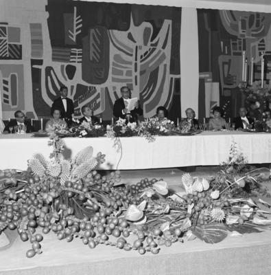 Recepção oferecida ao Presidente do Chile, Eduardo Frei; discursa o presidente brasileiro Arthur da Costa e Silva