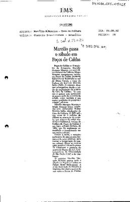 Marcílio passa o sábado em Poços de Caldas