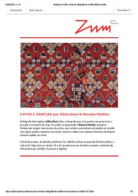 Notícias da ZUM, revista de fotografia do Instituto Moreira Salles