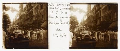 Corso carnavalesco na Avenida Rio Branco