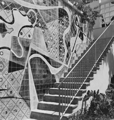 Mural de Burle Marx, na residência de Jean Marie Diestl
