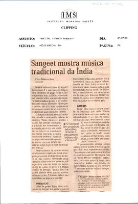 Sangeet mostra música tradicional da índia
